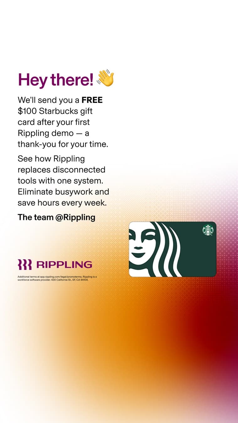 Rippling · Offer-First Banner ad