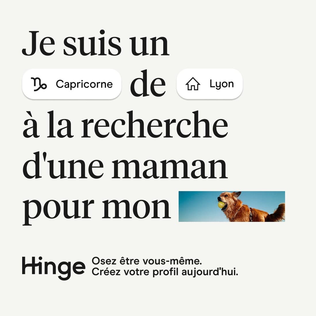 Hinge · Social Media Mockup ad