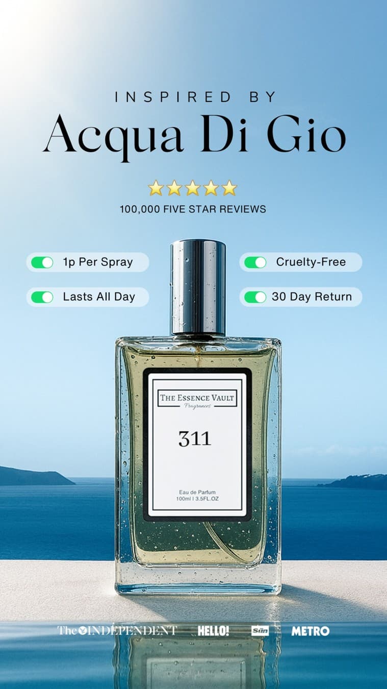 The Essence Vault · Product Image ad