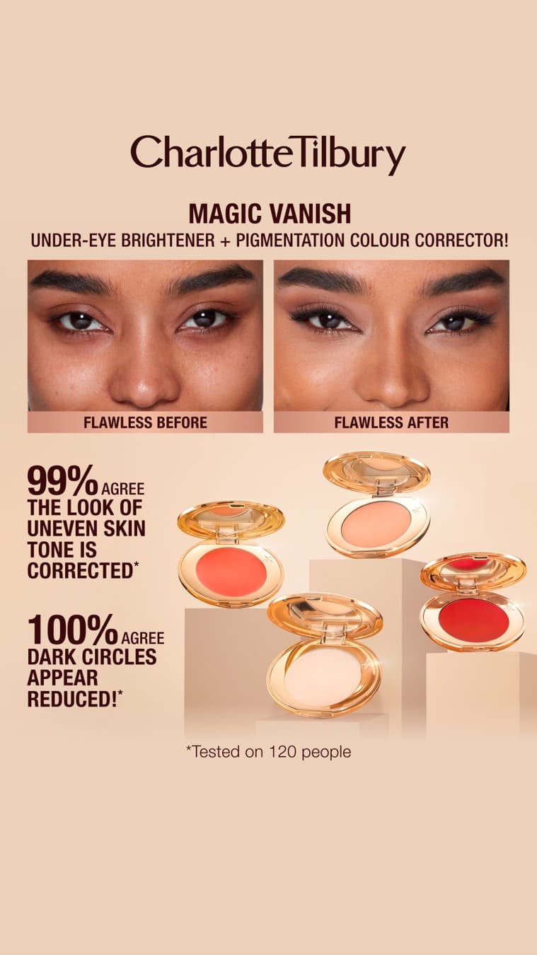 Charlotte Tilbury · Before and After ad