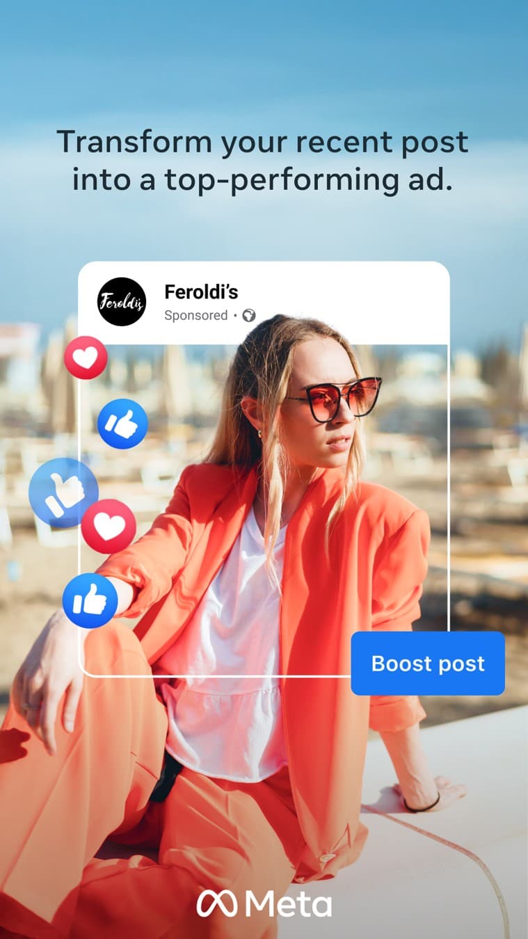 Meta for Business · Social Media Mockup ad