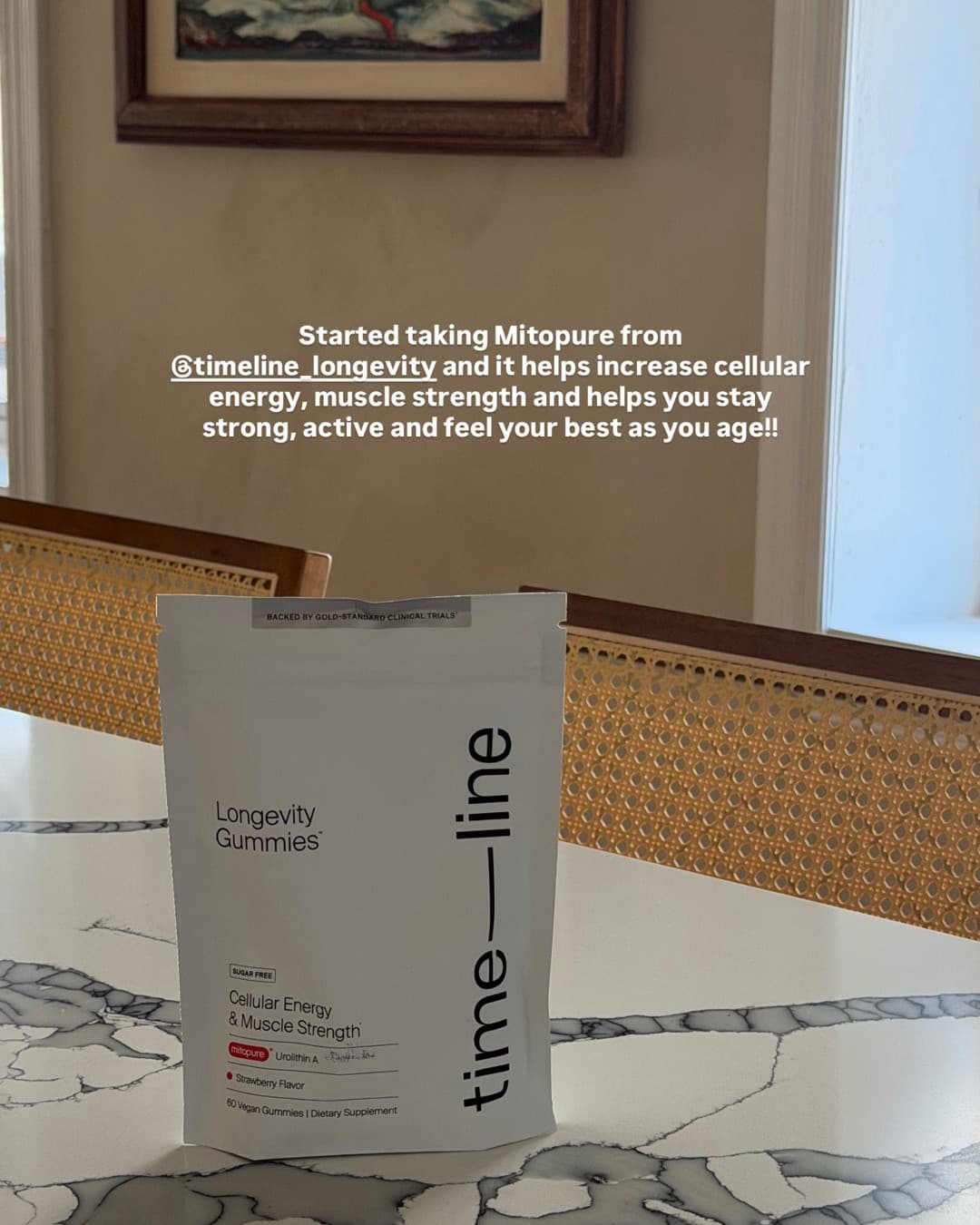 Timeline Longevity · UGC Overlay ad