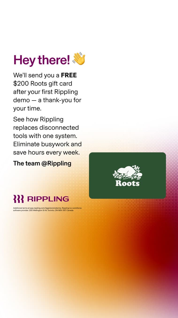 Rippling ยท Offer-First Banner ad