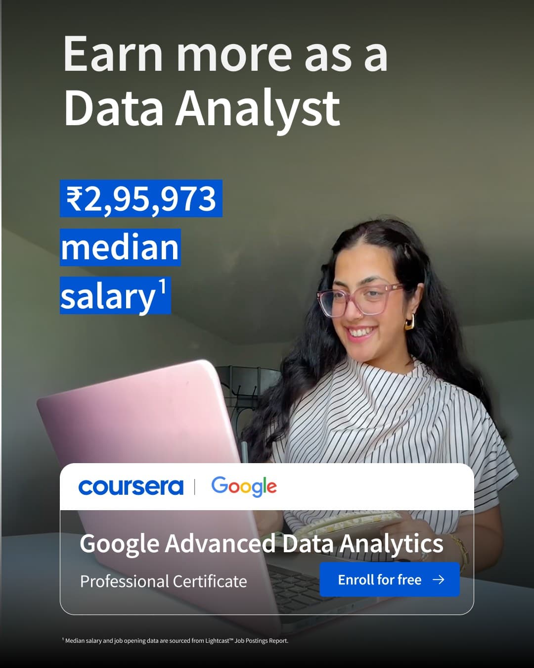 Coursera · Lifestyle Image ad