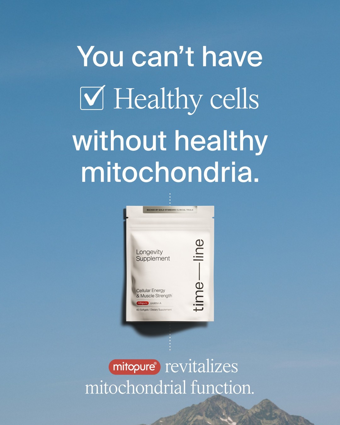 Timeline Longevity · Product Image ad