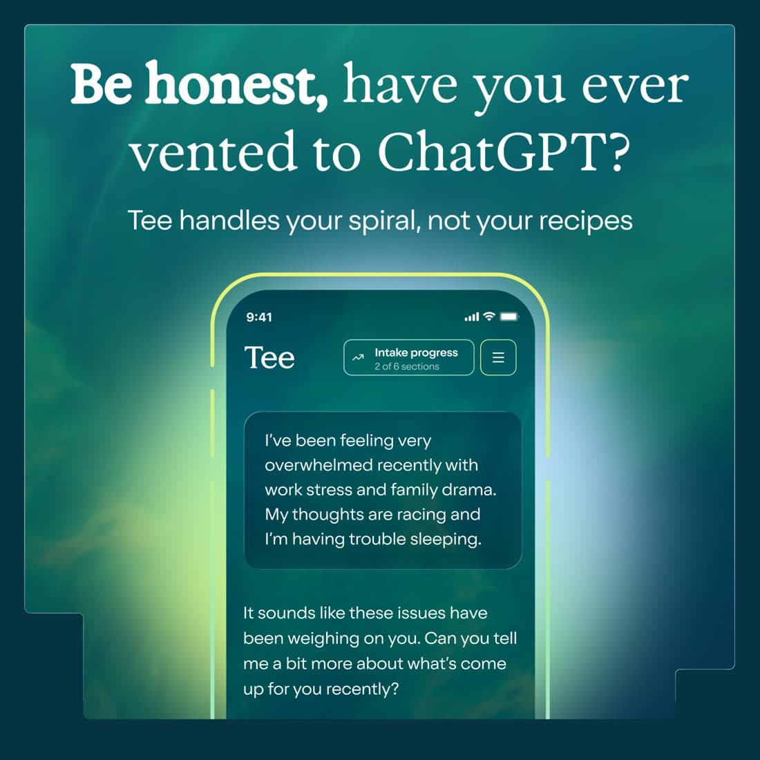 Talkspace · Text Message ad