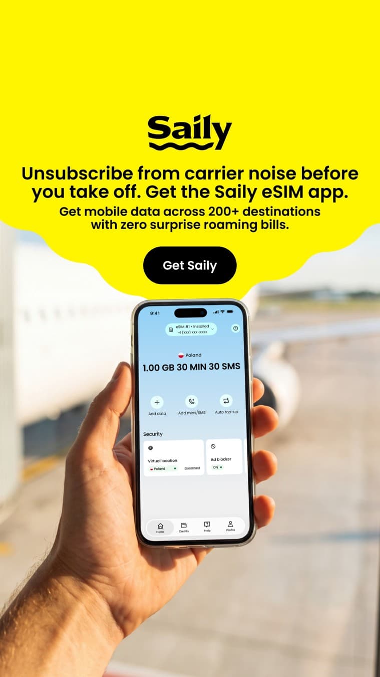Saily · Product UI Demo ad