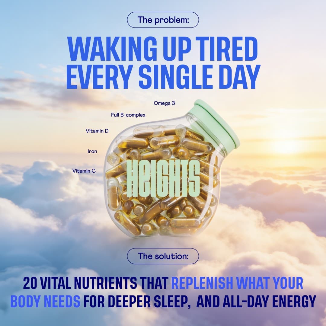 Your Heights · Feature Benefit Pointout ad