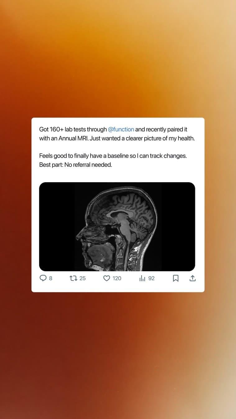 Function Health · Social Media Mockup ad