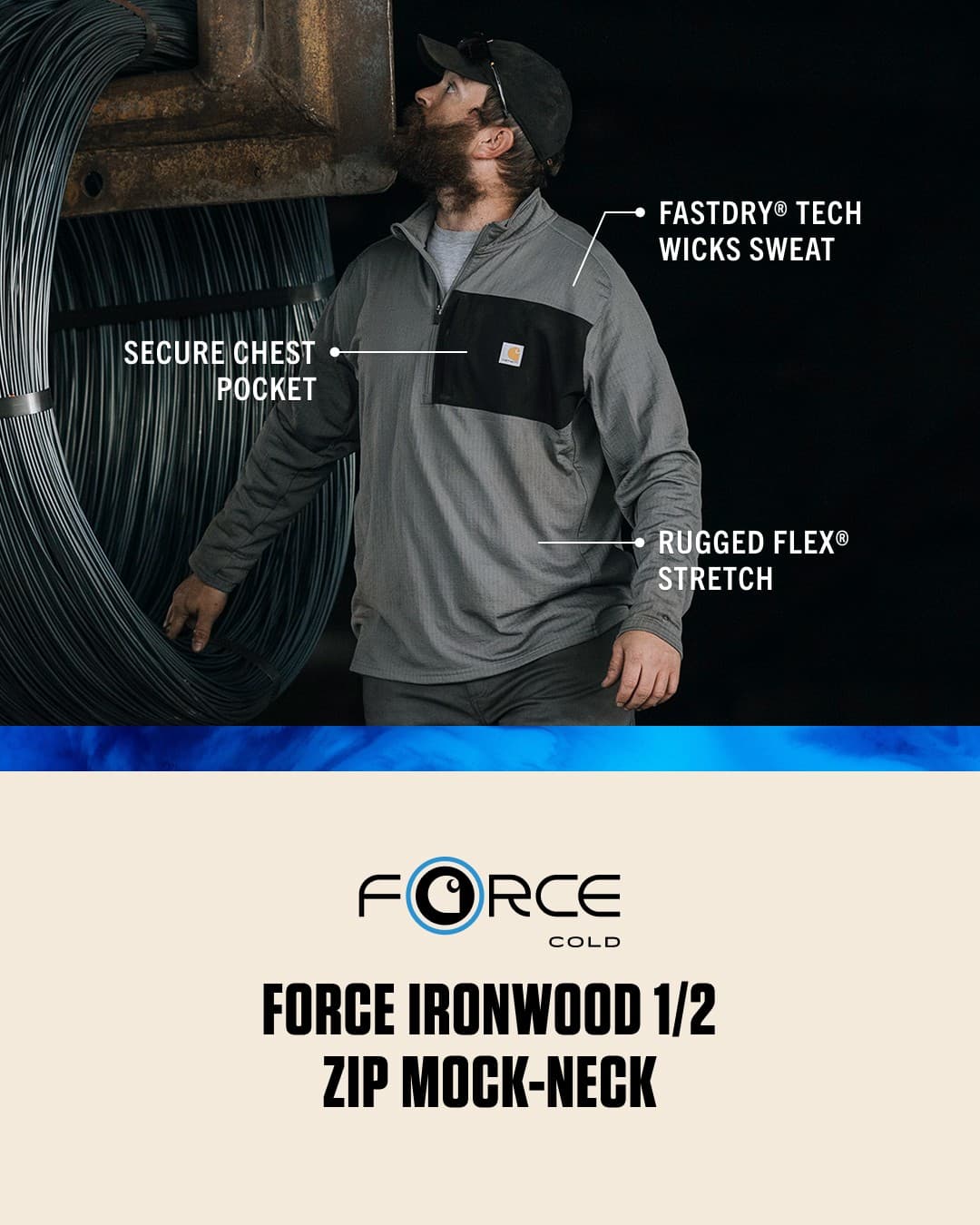 Carhartt · Feature Benefit Pointout ad