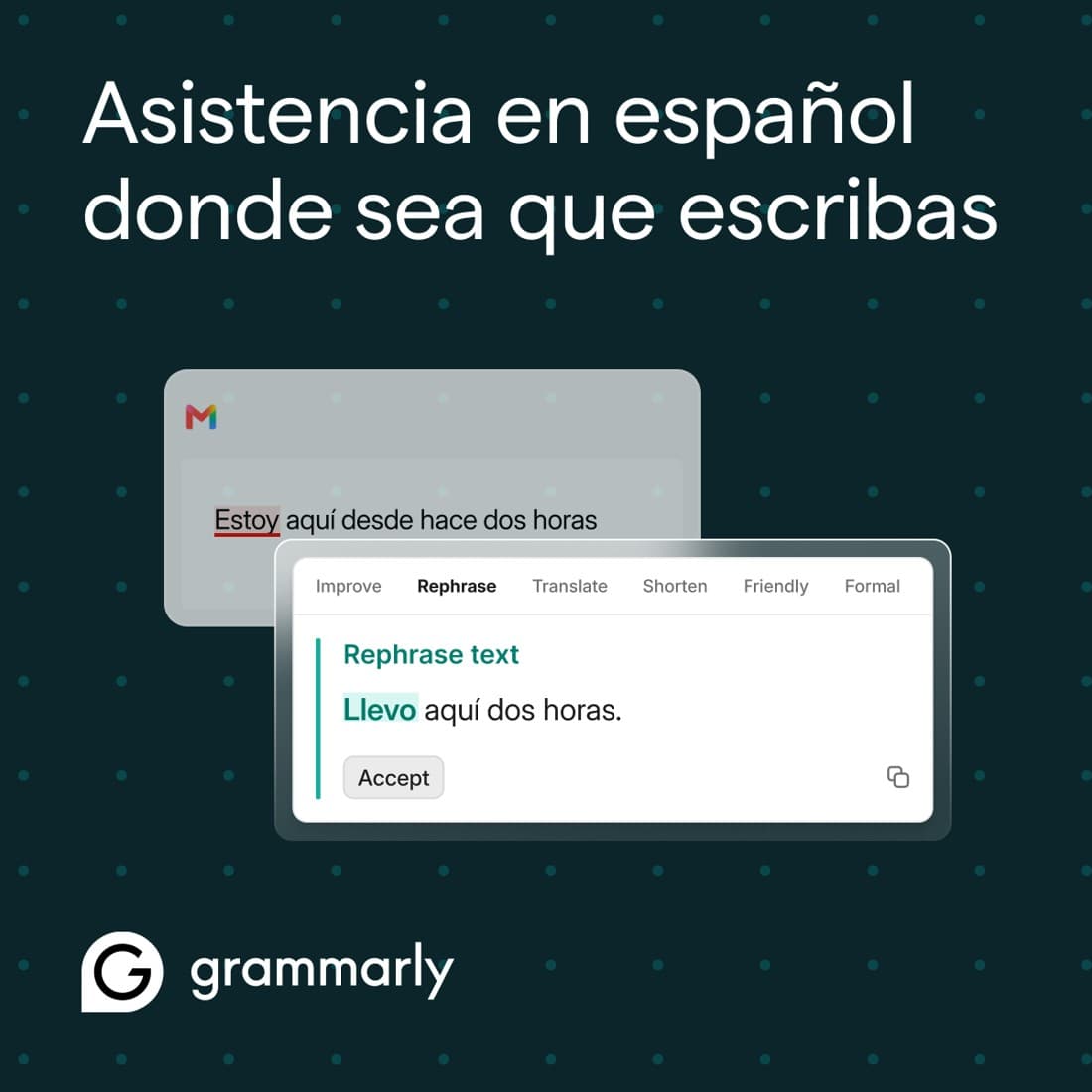 Grammarly · Before and After ad