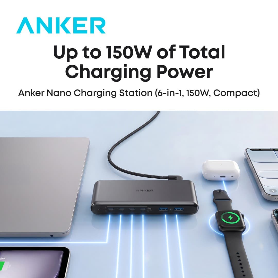 Anker · Flatlay ad