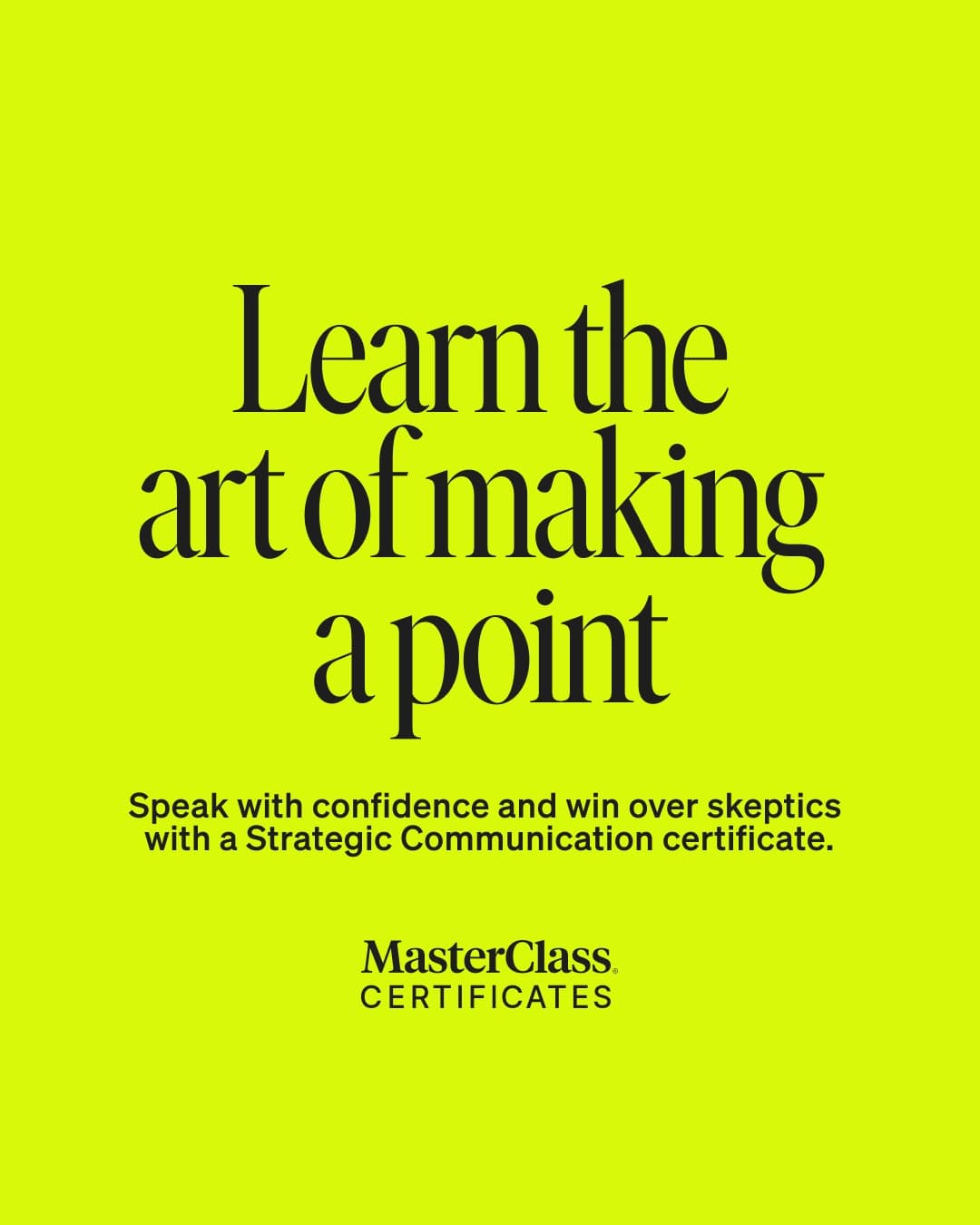 MasterClass static ad reference
