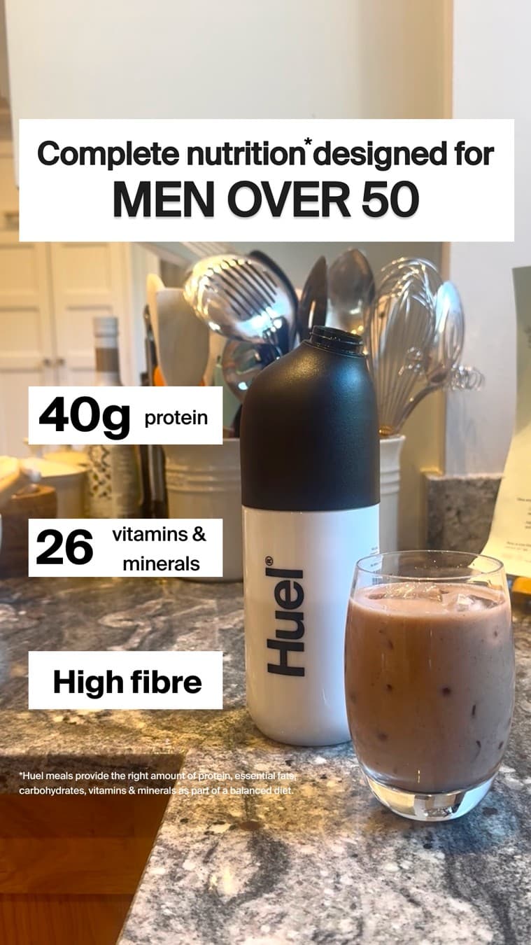 Huel · UGC Overlay ad