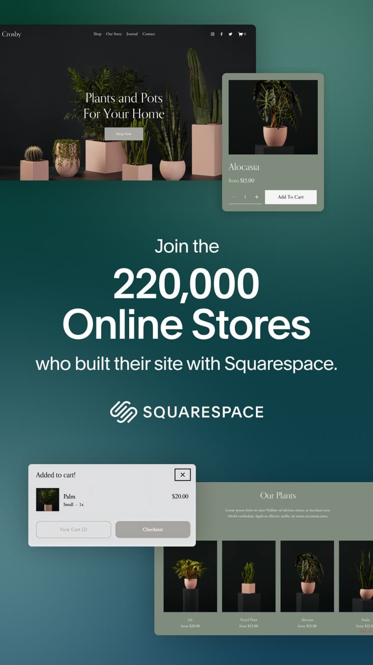 Squarespace · Statistic ad