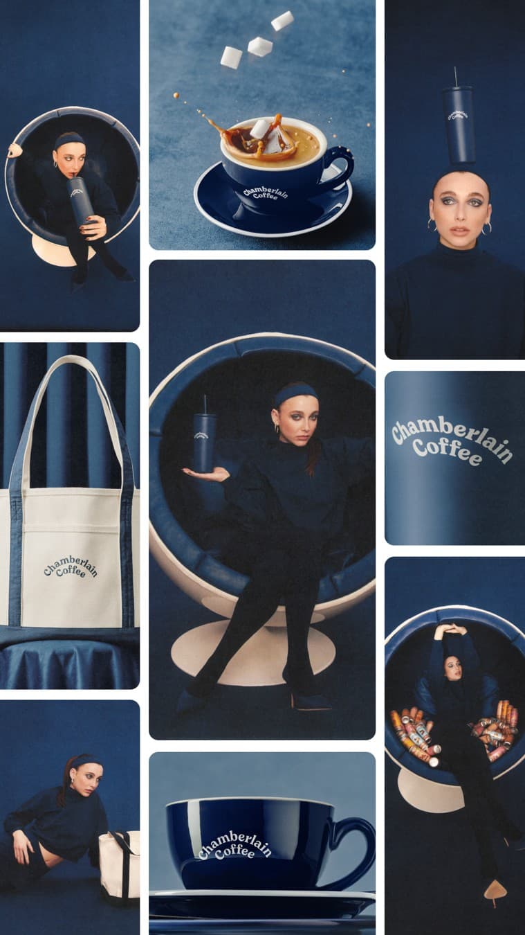 Chamberlain Coffee · Collage ad