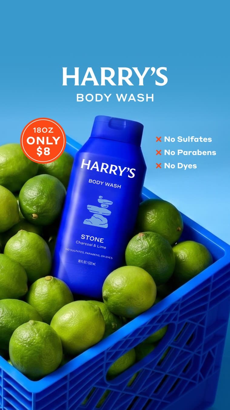 Harry's · Offer-First Banner ad