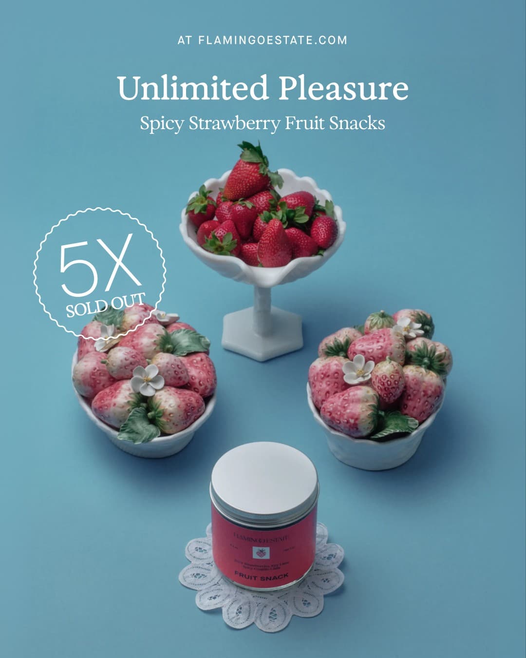 Flamingo Estate · Flatlay ad