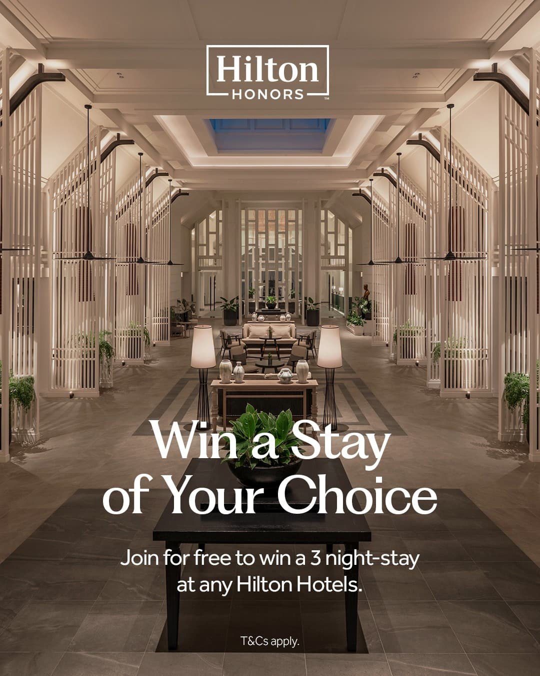 Hilton · Offer-First Banner ad