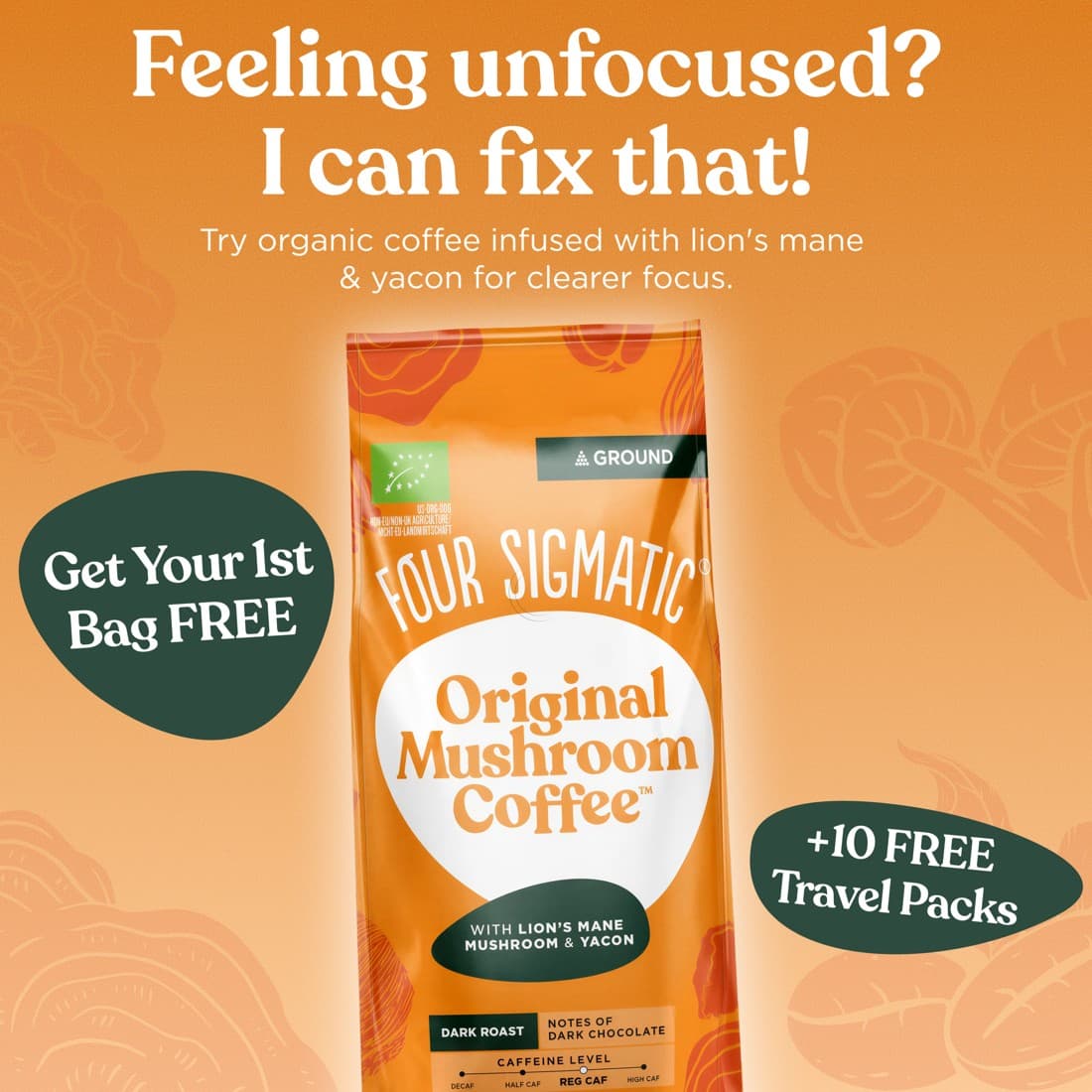 Four Sigmatic · Offer-First Banner ad