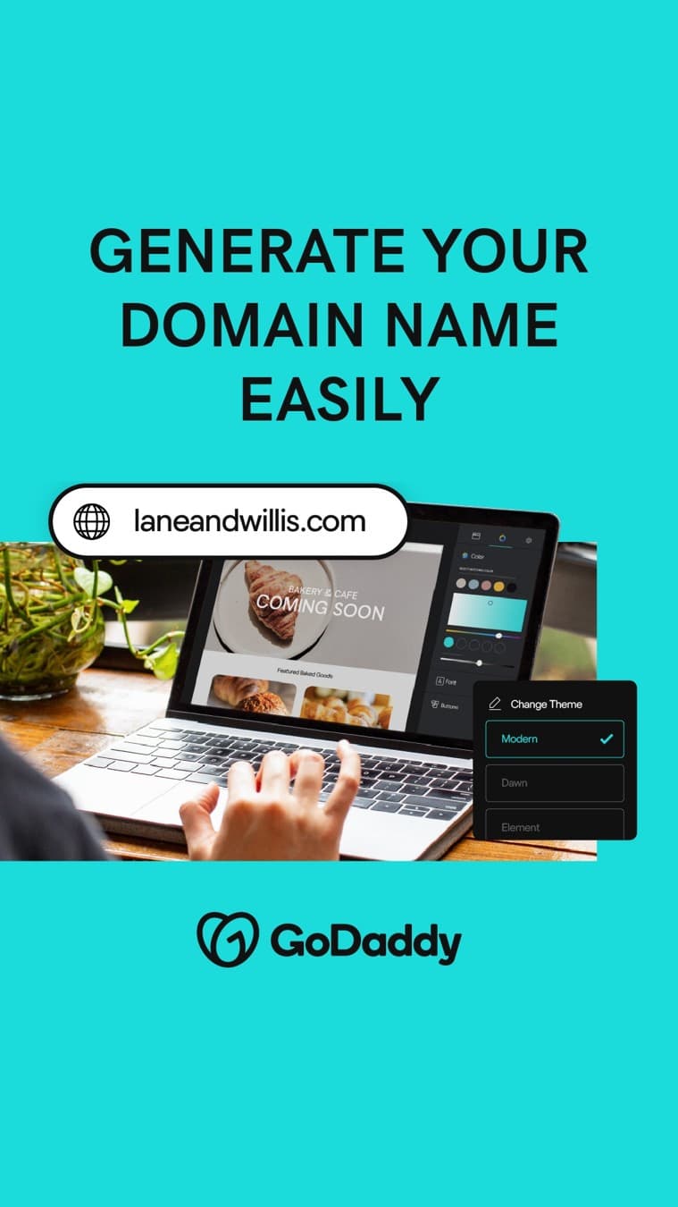 GoDaddy · Lifestyle Image ad