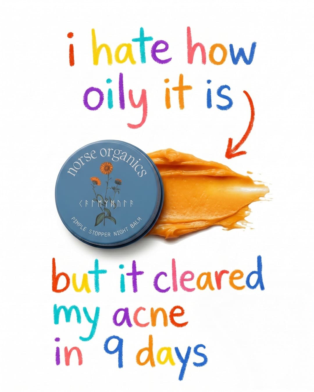 Norse Organics · Review ad