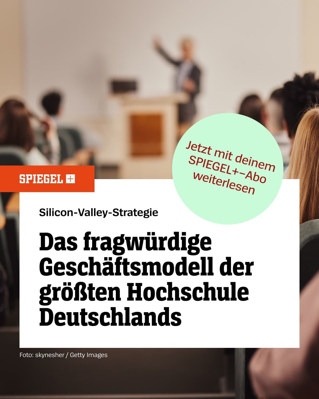 DER SPIEGEL · Editorial ad