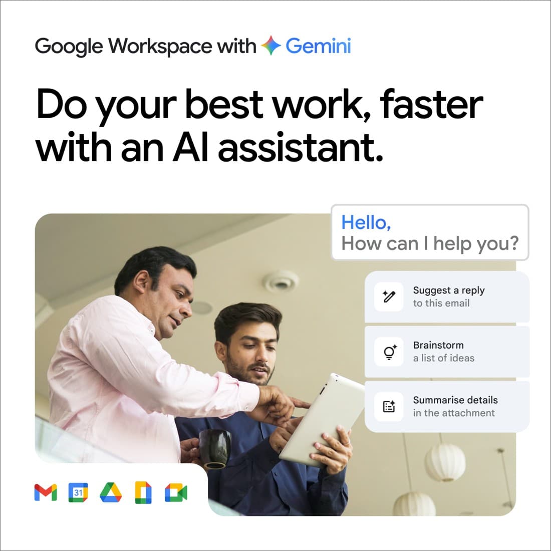 Google Workspace · Text Message ad