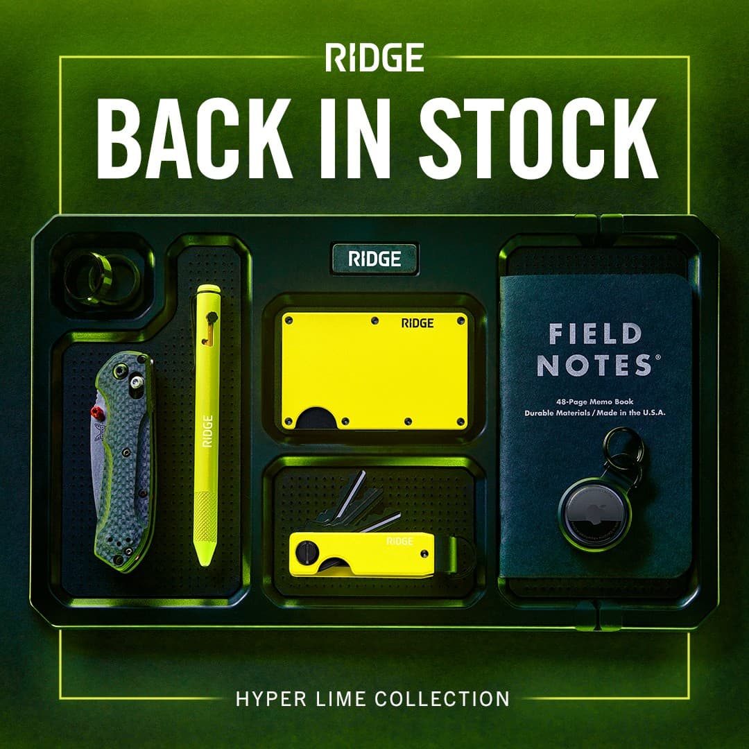 The Ridge · Flatlay ad