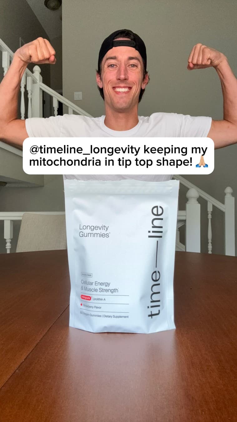 Timeline Longevity · UGC Overlay ad