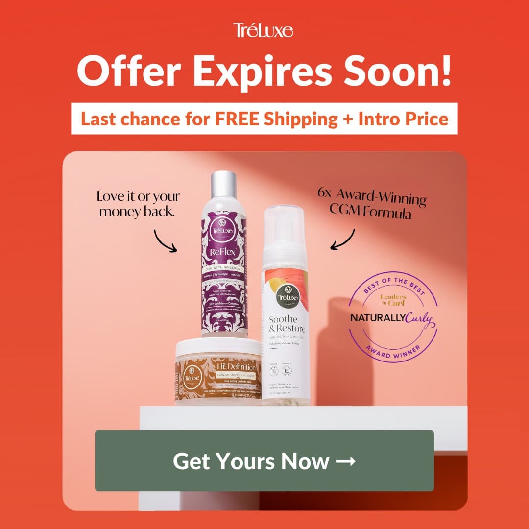 TréLuxe Hair Care · Offer-First Banner ad