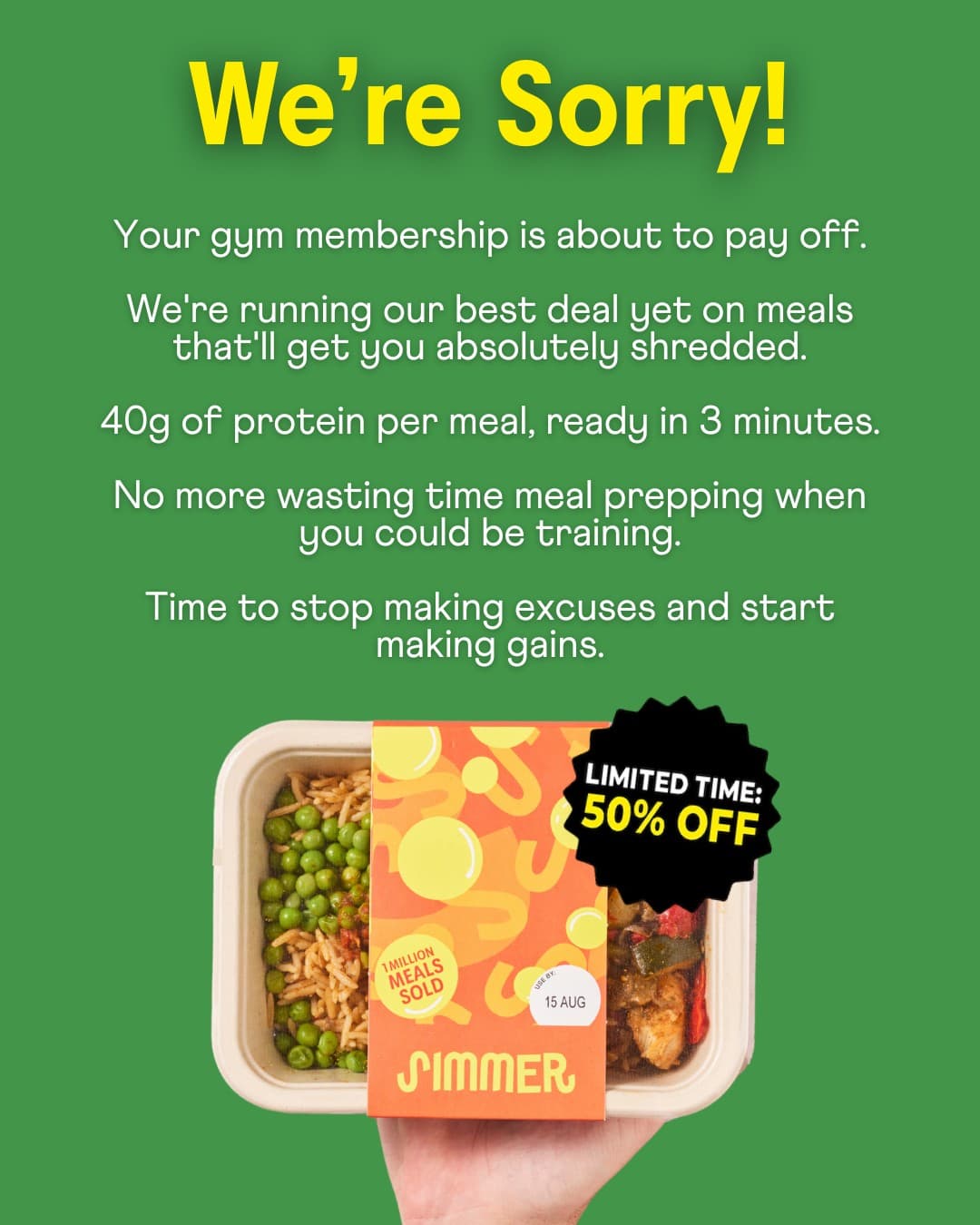 Simmer · Offer-First Banner ad