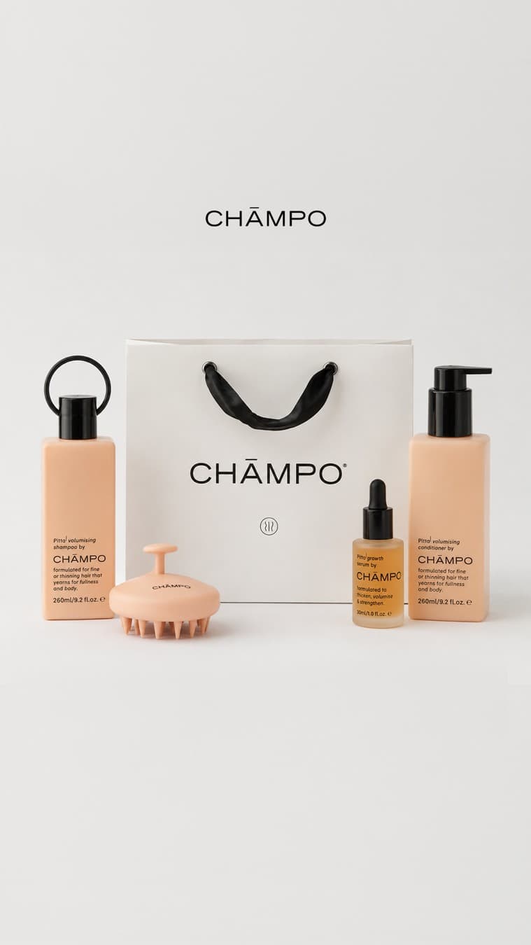 Chāmpo Haircare · Product Image ad