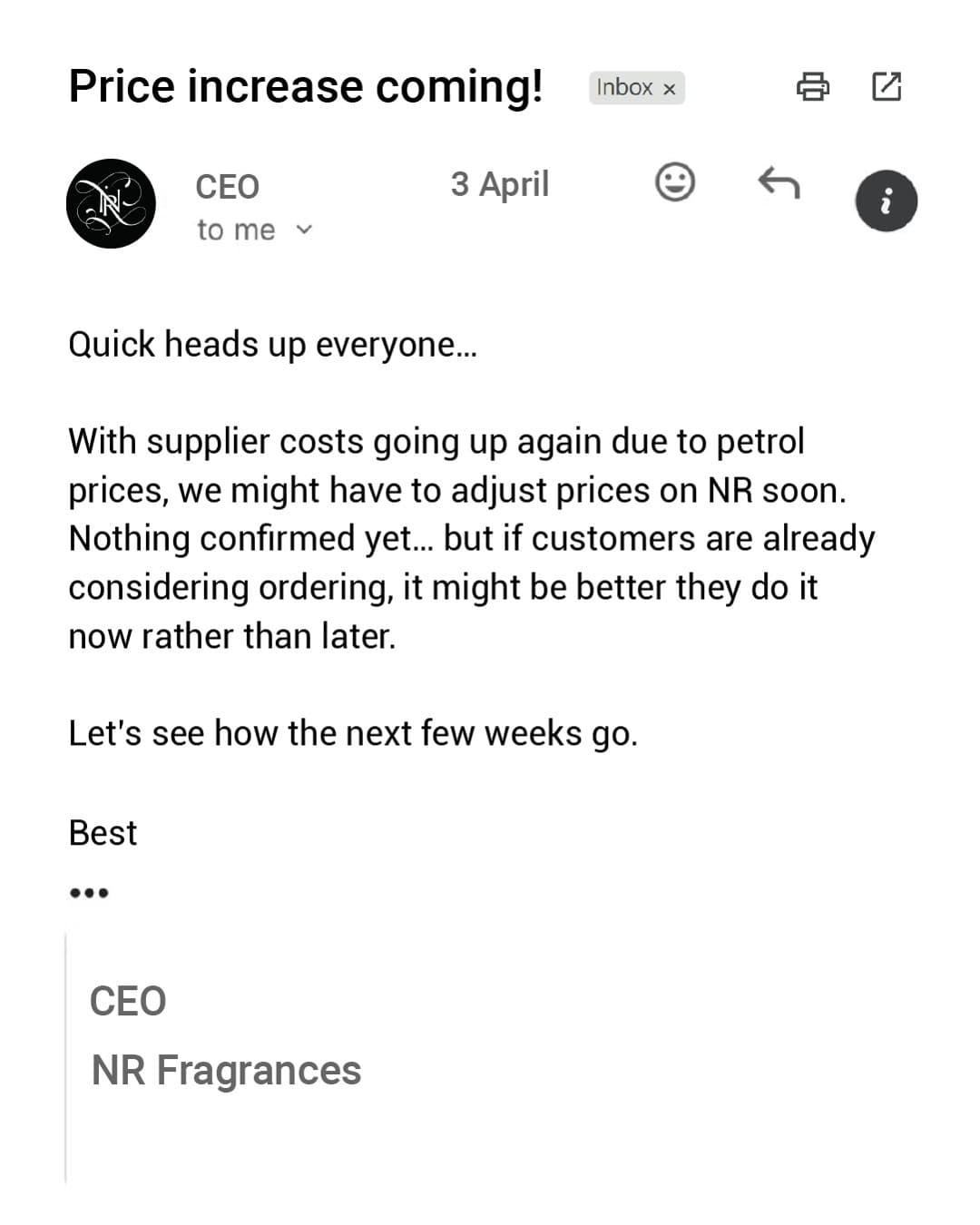 ENAAR · Email Mockup ad