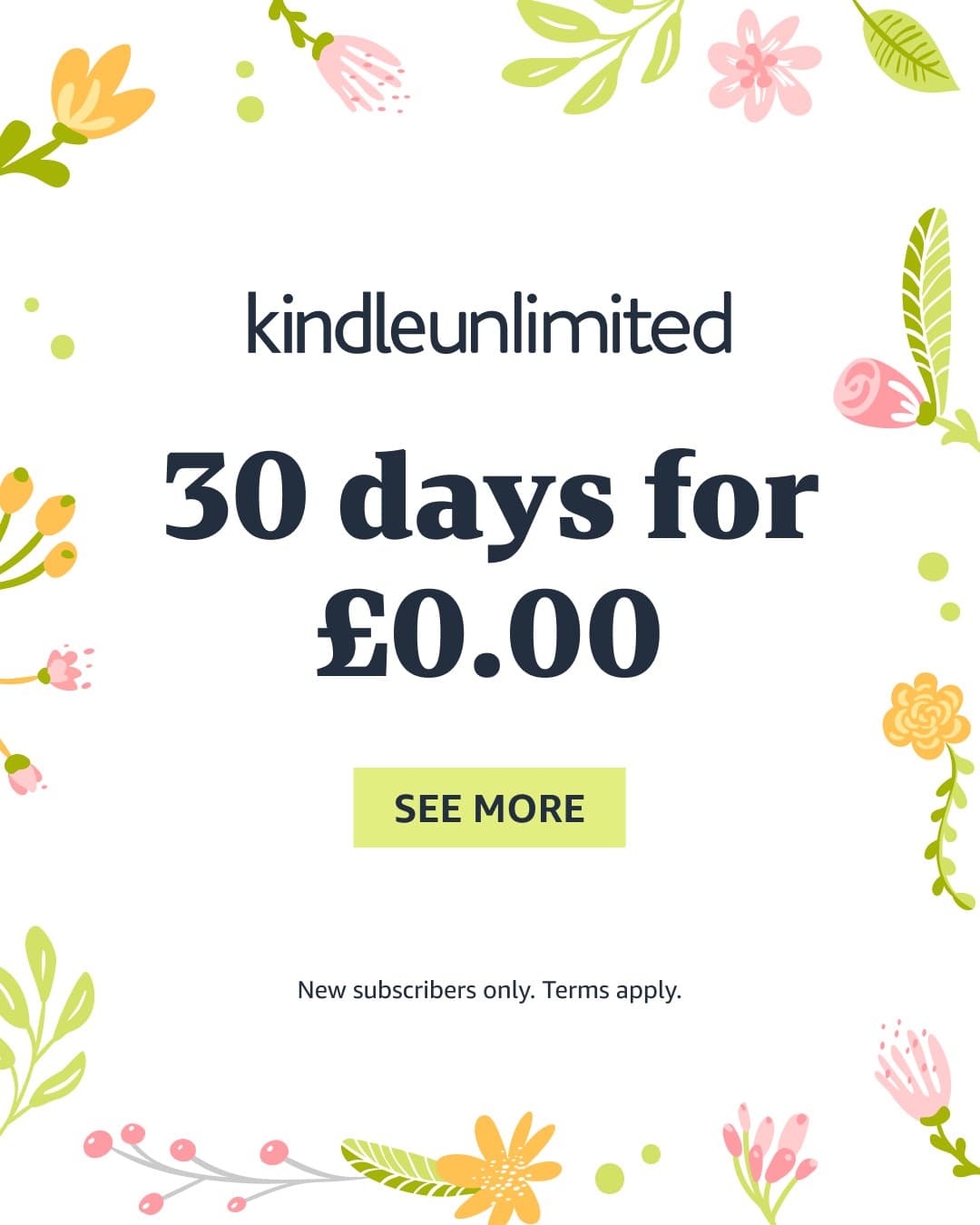 Amazon Kindle static ad reference