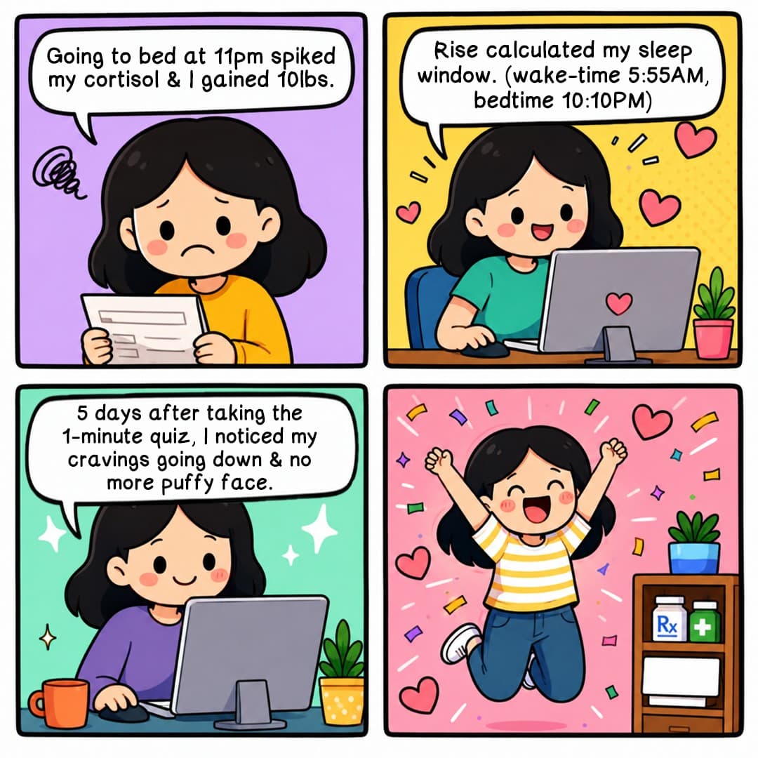 Rise Science · Comic Strip ad