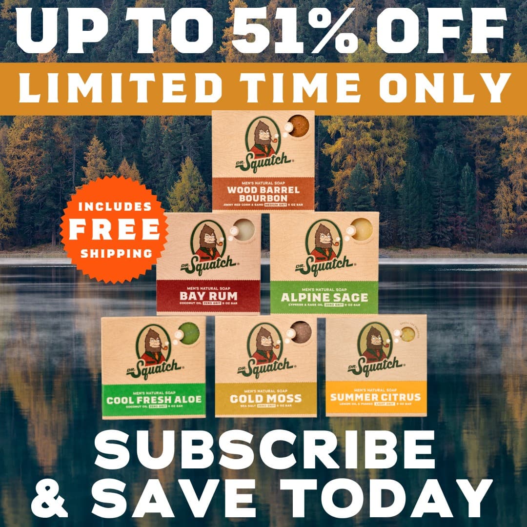 Dr. Squatch Ā· Offer-First Banner ad