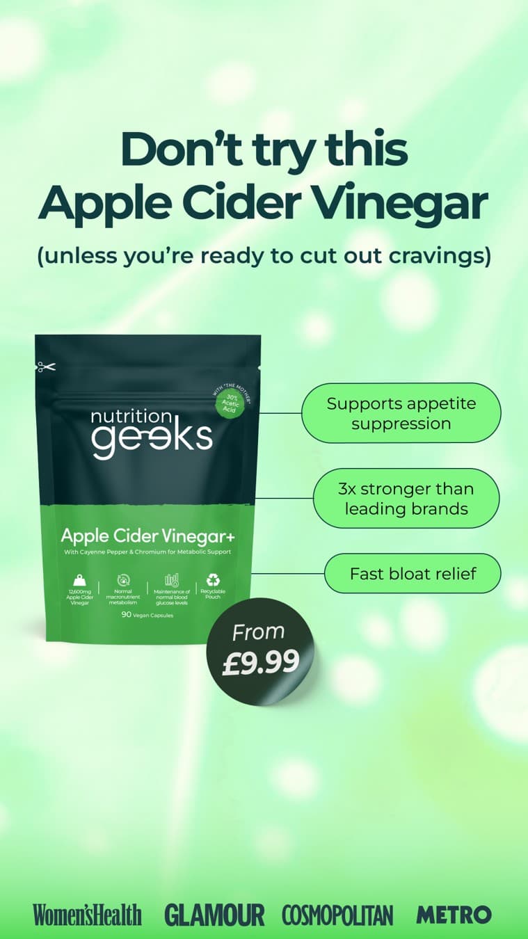 Nutrition Geeks · Feature Benefit Pointout ad
