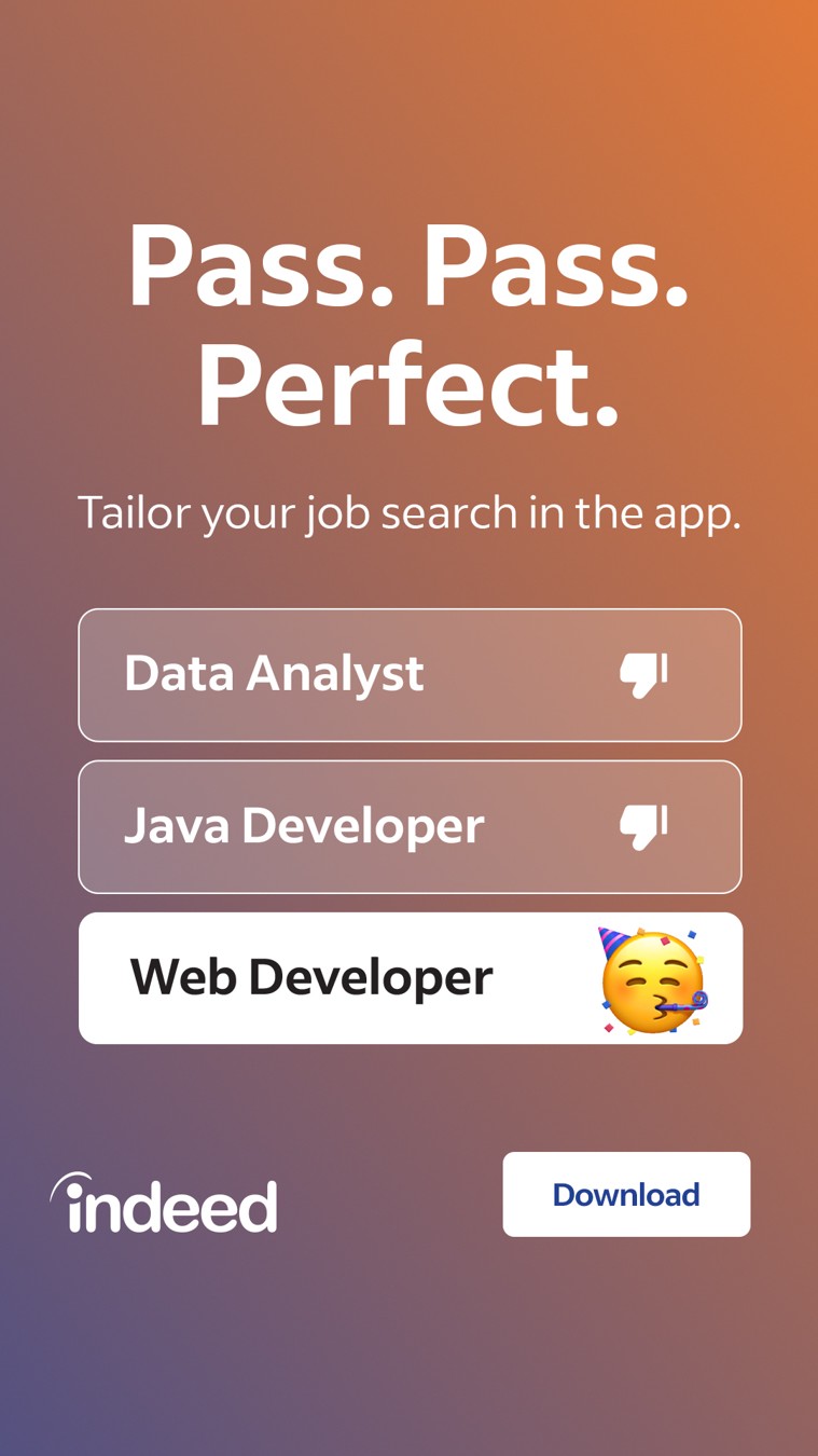 Indeed · Native Search ad