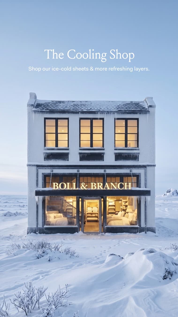 Boll & Branch · Editorial ad