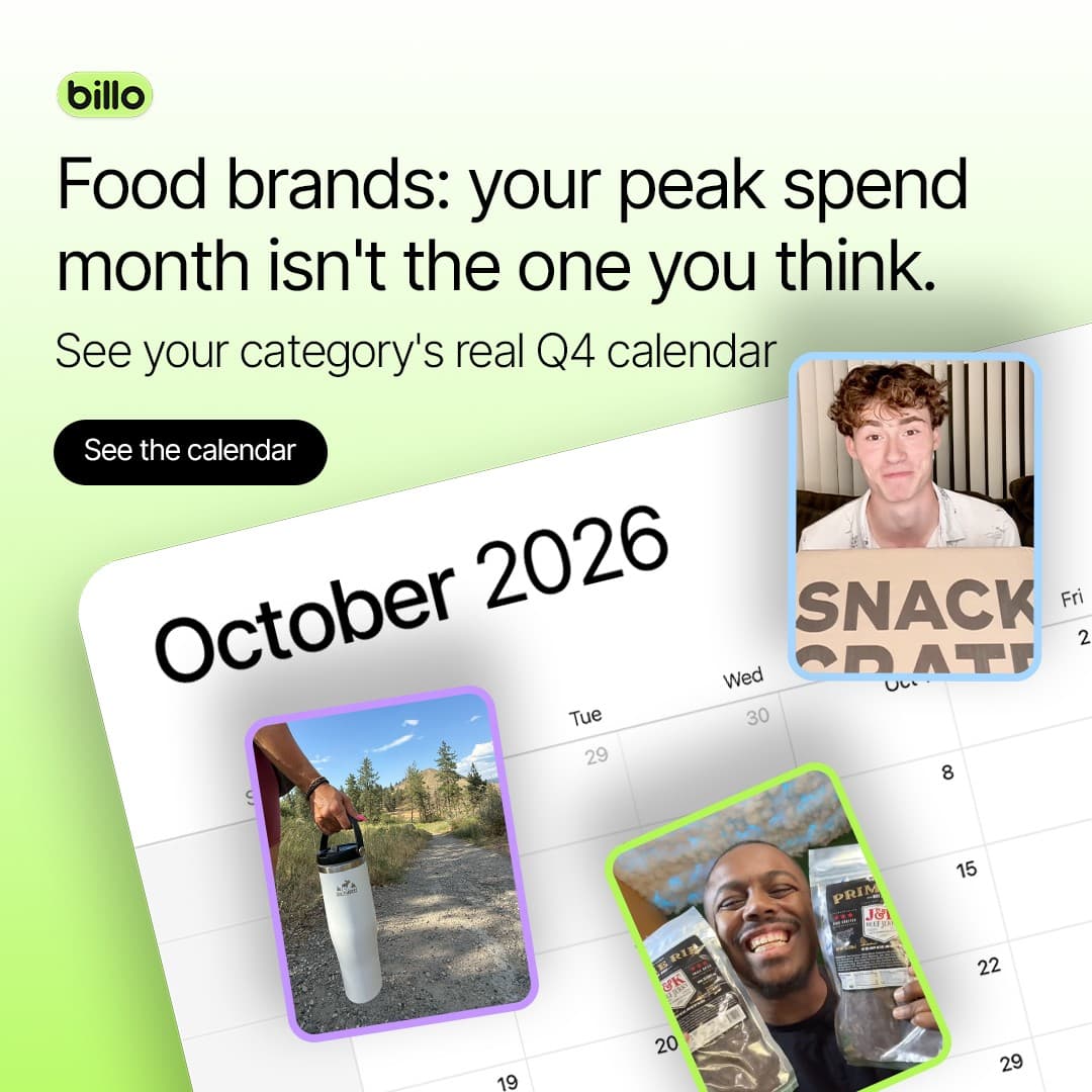 Billo · Calendar / Schedule ad