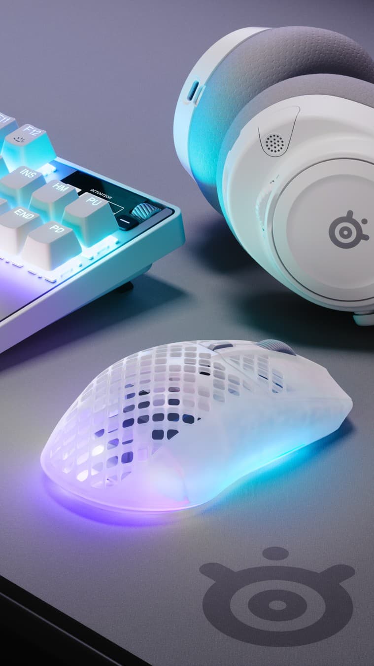SteelSeries · Flatlay ad