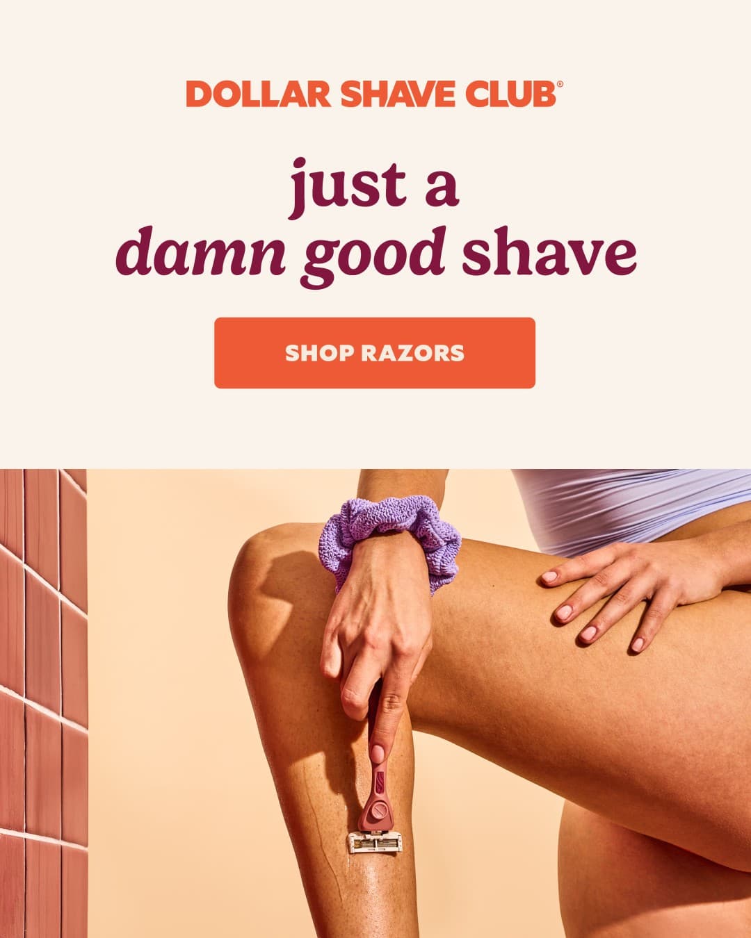Dollar Shave Club · Editorial ad