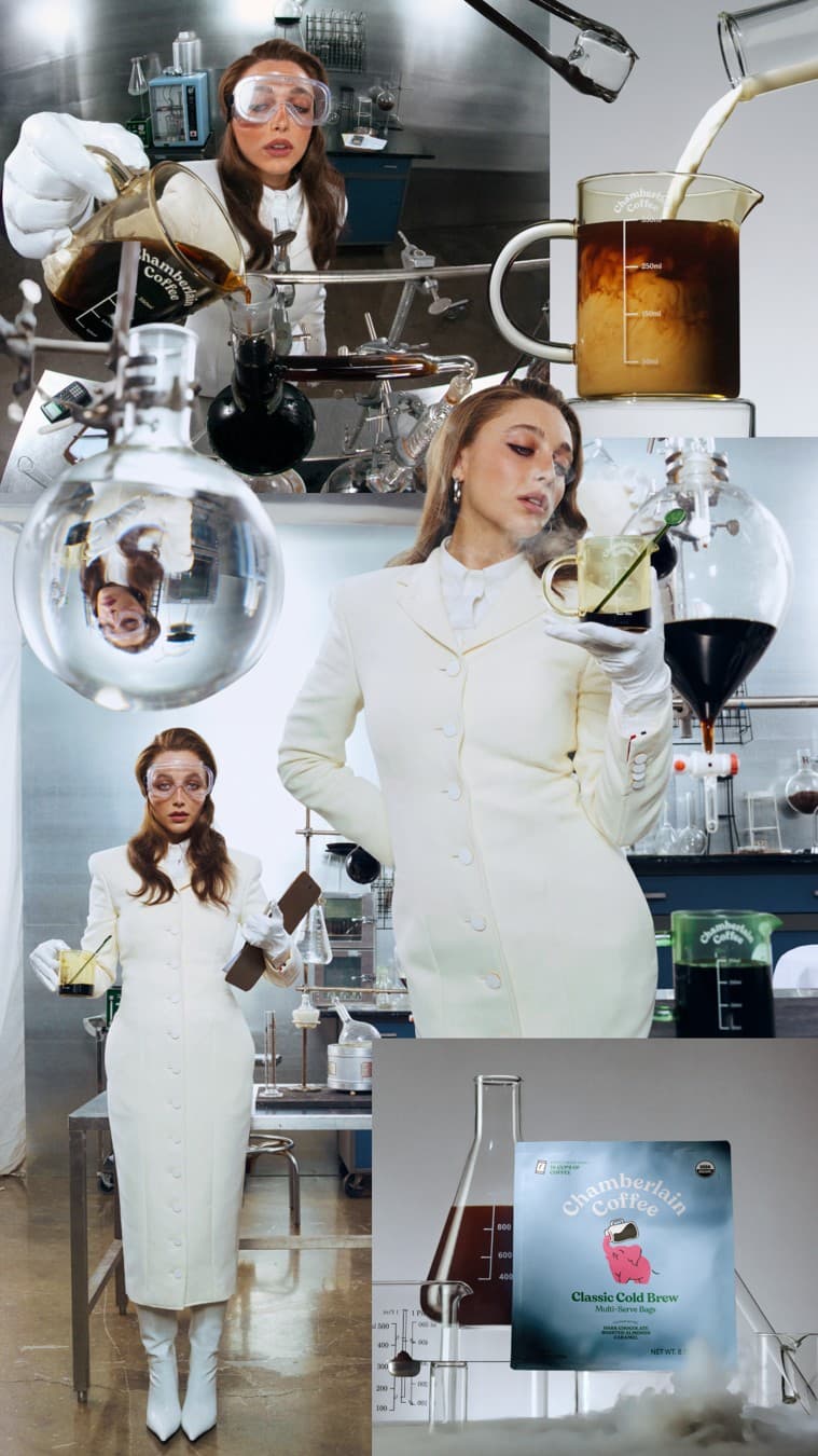 Chamberlain Coffee · Collage ad