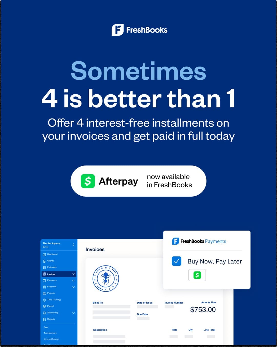 FreshBooks Ā· Document Mockup ad