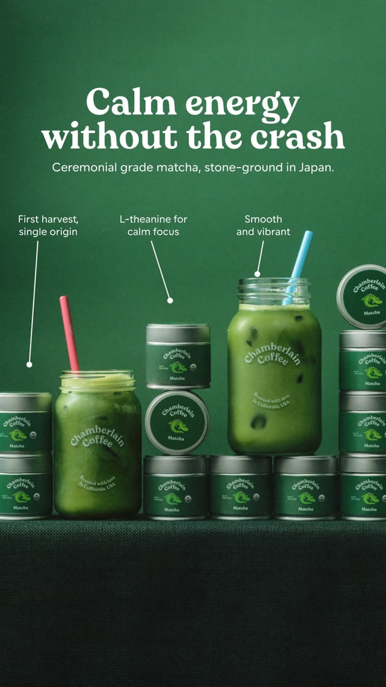 Chamberlain Coffee · Feature Benefit Pointout ad