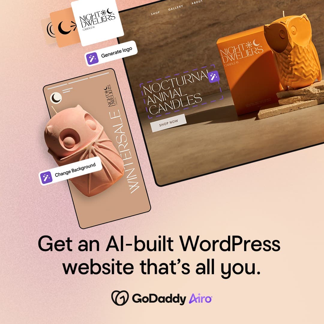 GoDaddy · Collage ad