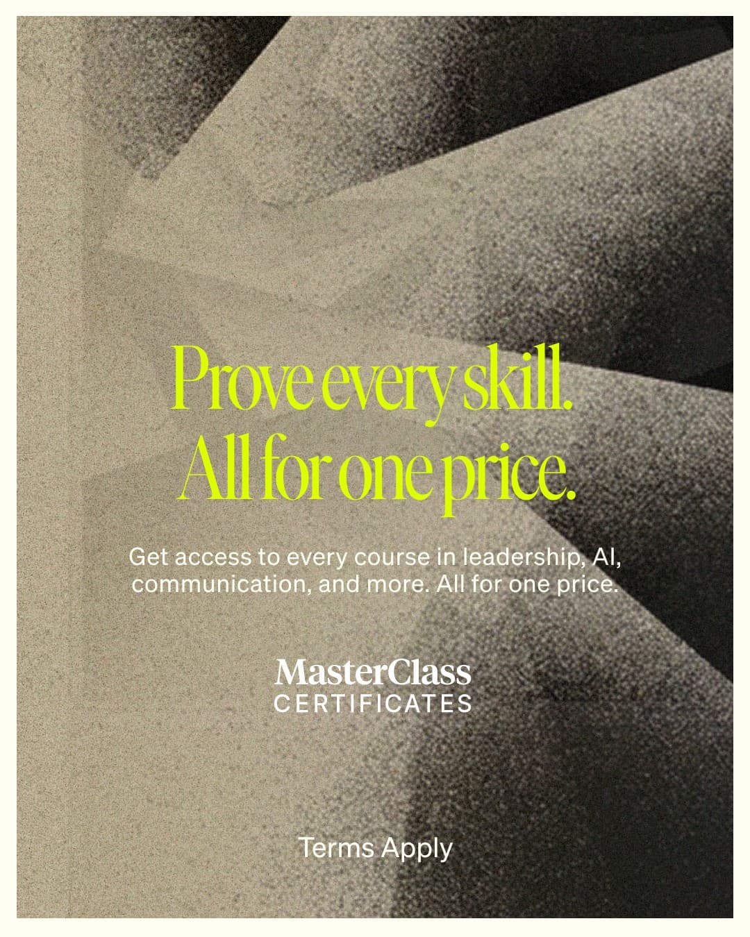 MasterClass · Editorial ad
