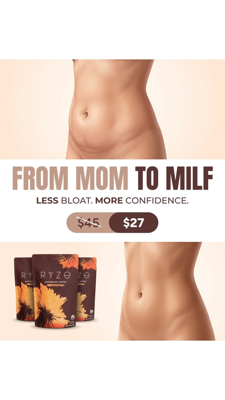 RYZE Superfoods · Before and After ad