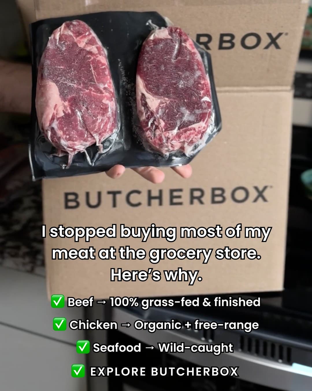 ButcherBox · UGC Overlay ad
